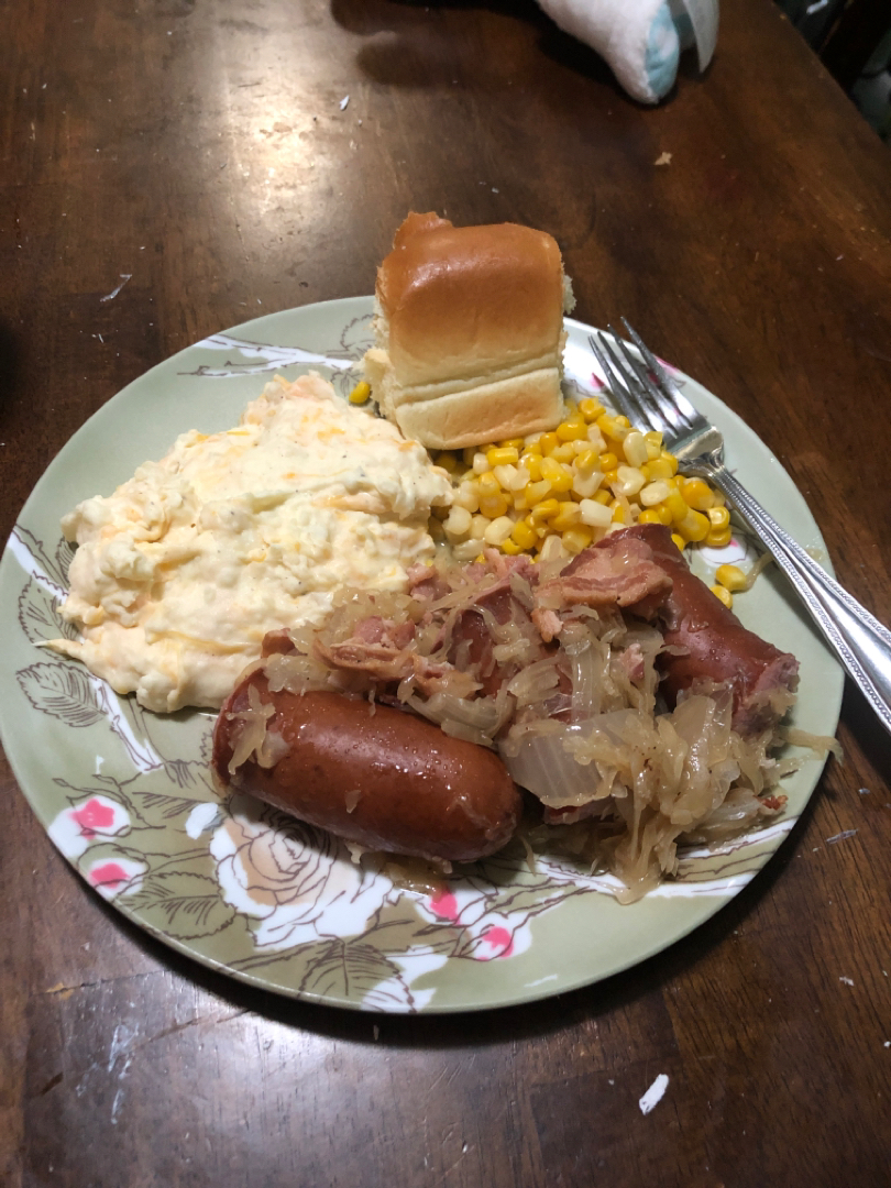 Polish Sausage and Sour Kraut