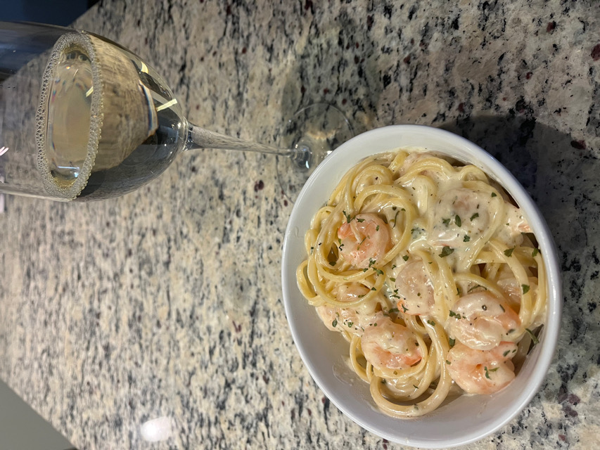 Creamy Lemon Shrimp Pasta