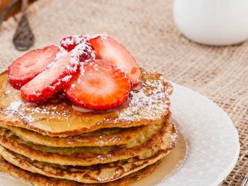 Low kcal breakfast pancakes