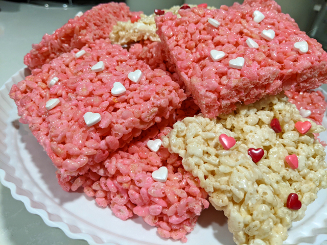 Valentines Day Rice Crispy Treats