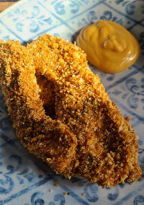 Crispy oven baked chicken strips