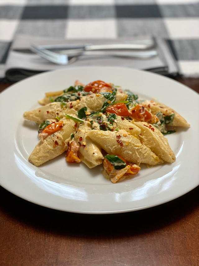 Roasted Tomatoes w/ Boursin Cheese Sauce