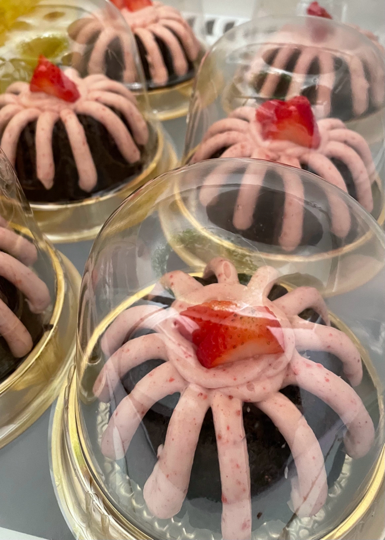 Chocolate Strawberry Bundt Cake