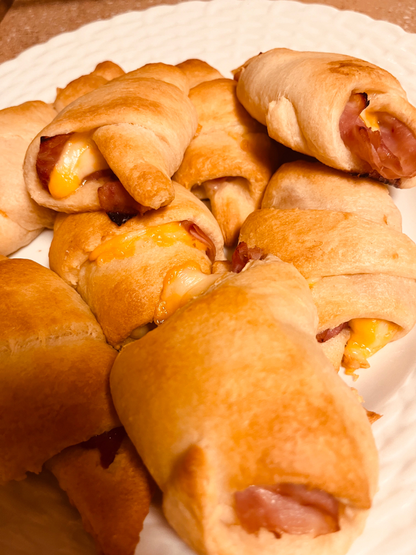 Ham and cheese crescent rolls