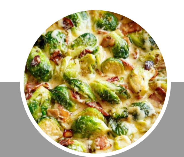 Creamy Parmesan Brussel sprouts