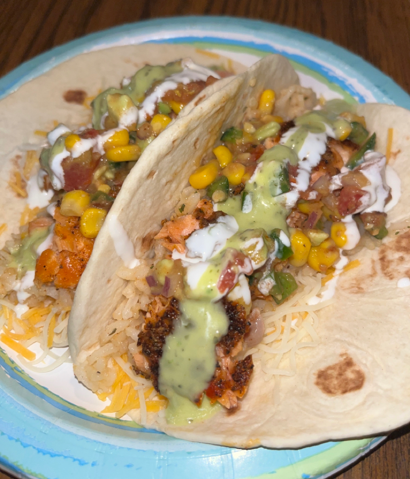 blackened salmon taco 🌮🎣