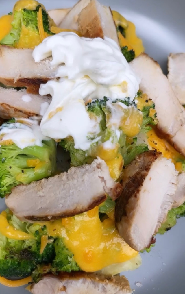 Grilled Pork Loaded Baked Potato