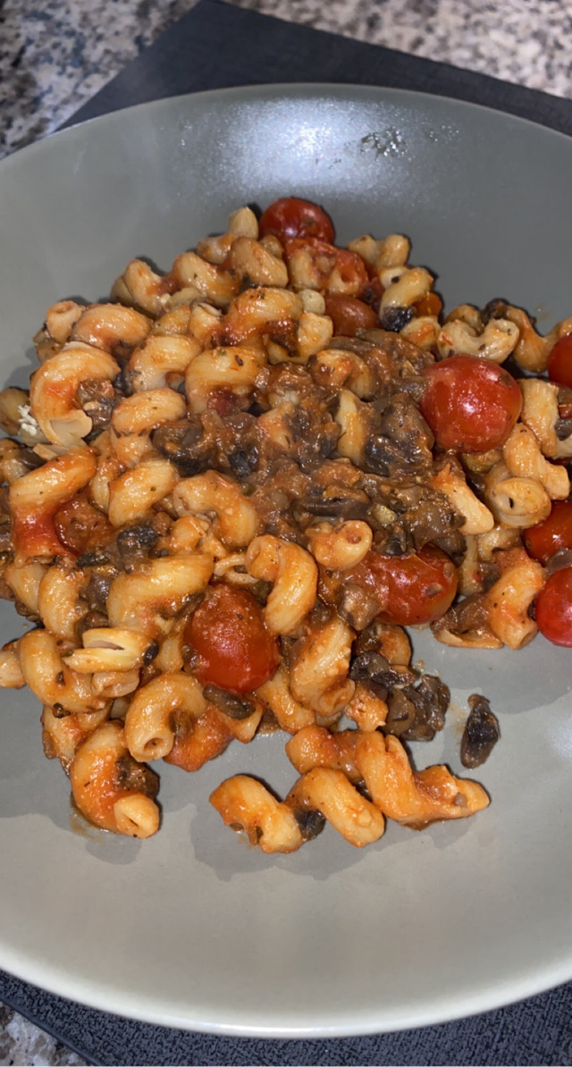 Mushroom Bolognese Pasta