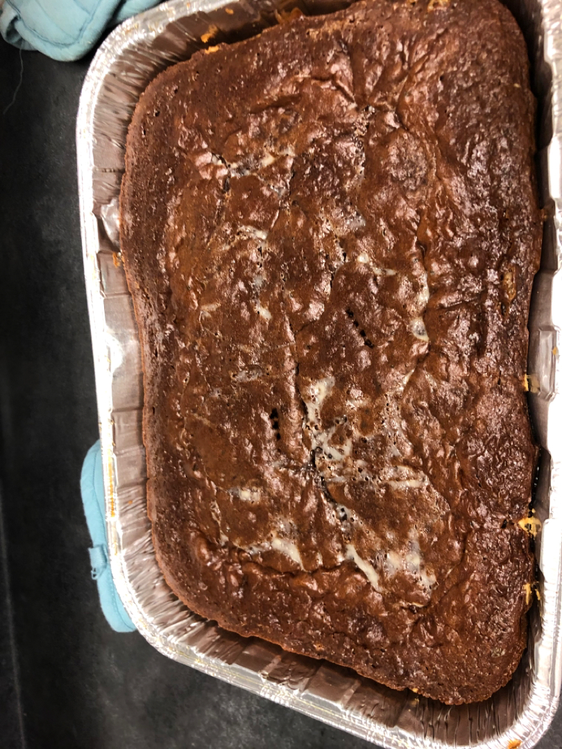 Upside Down German Chocolate Cake