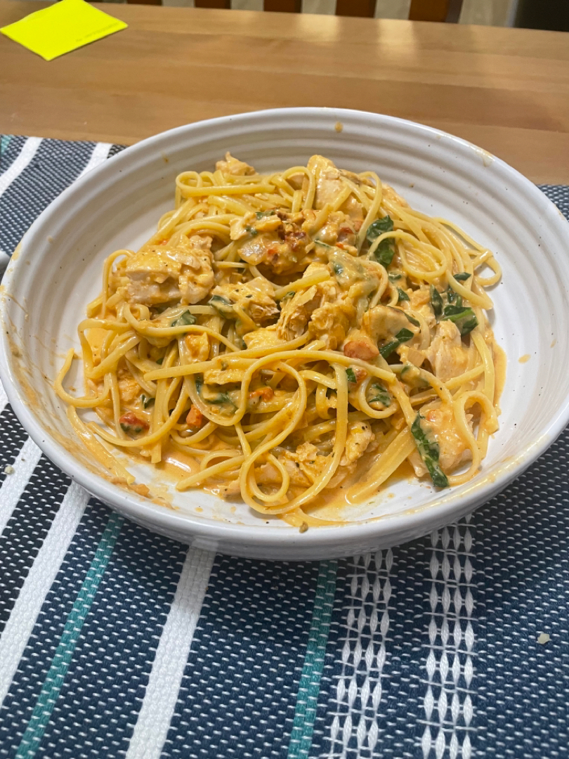 Tuscan Salmon Pasta