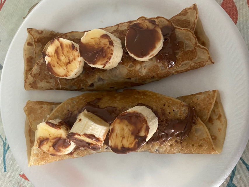 Banana Nutella Crepes