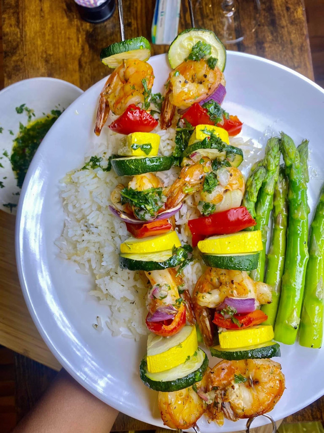 Chimichurri Shrimp Skewers
