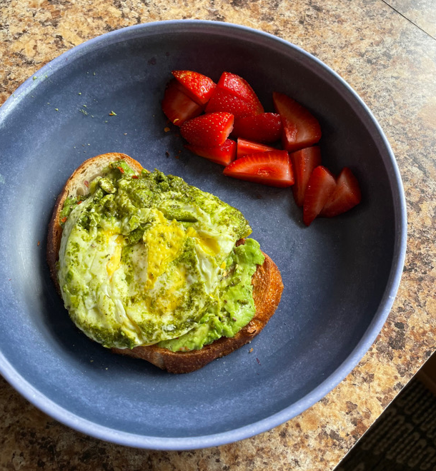 Pesto Egg Avocado Toast!