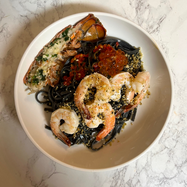 Squid Ink Seafood Pasta