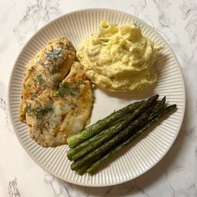 Dijon and Dill Baked Tilapia