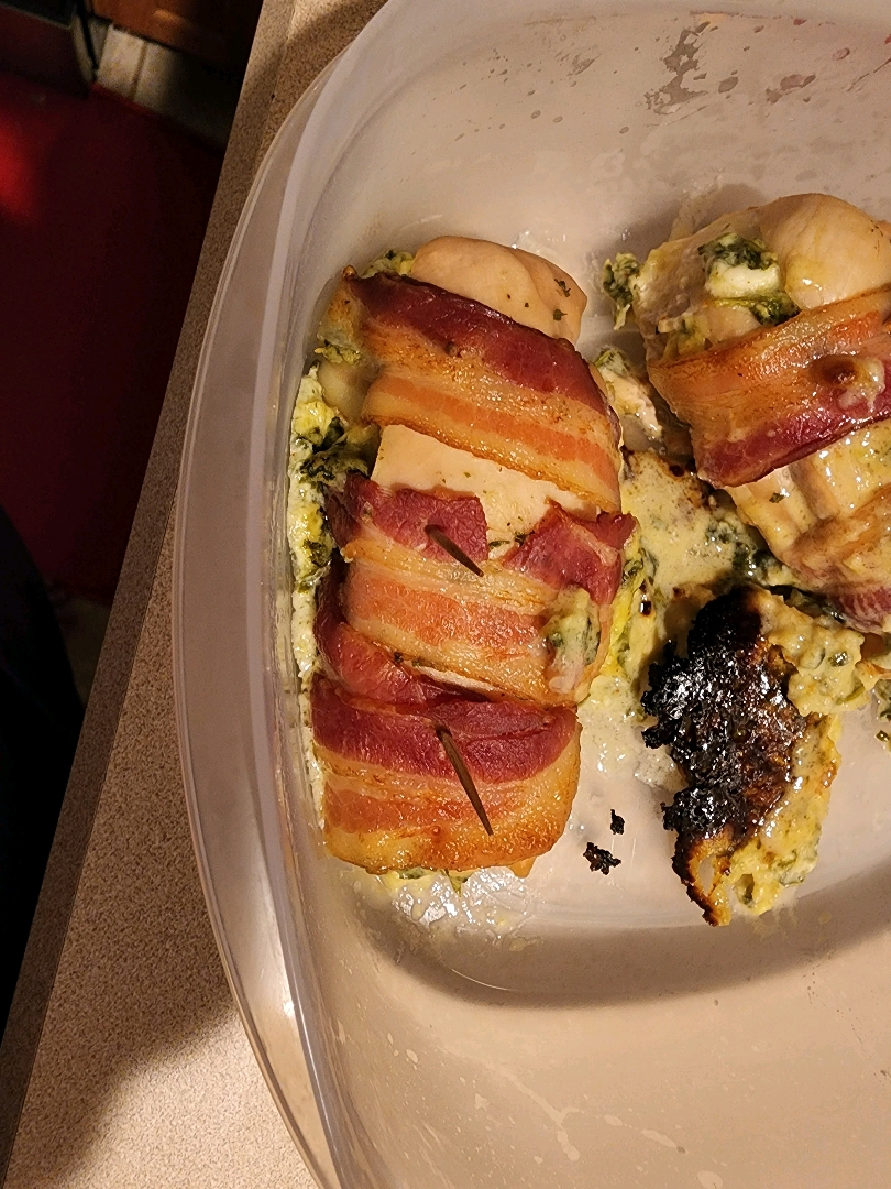 Bacon Wrapped Stuffed Chicken Breast