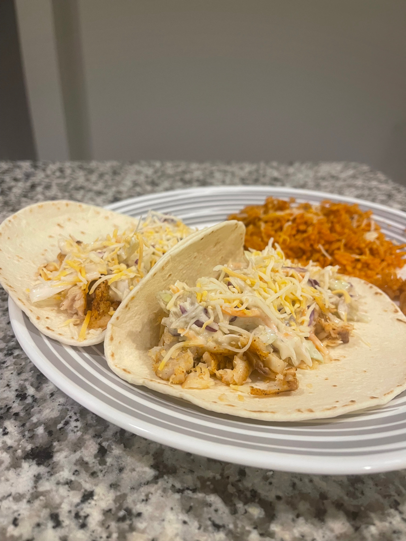 Easy, Airfryer fish tacos!