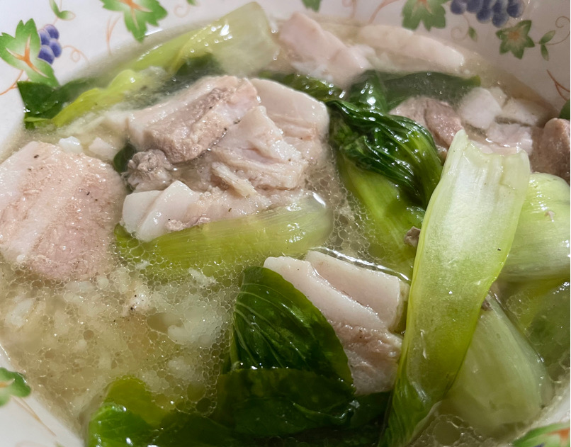 Pressure Cooker Pork Belly Bok Choy Soup