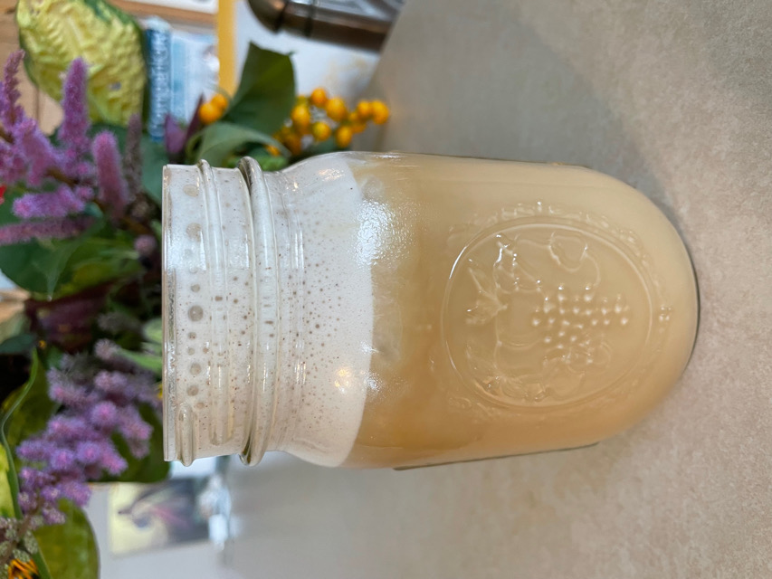 Pumpkin spice iced coffee