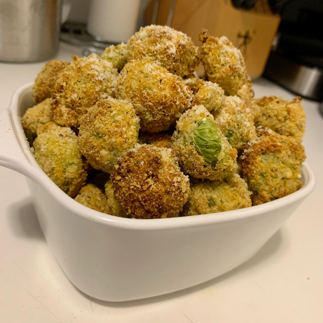 Parmesan Crusted Brussel Sprouts 🔥