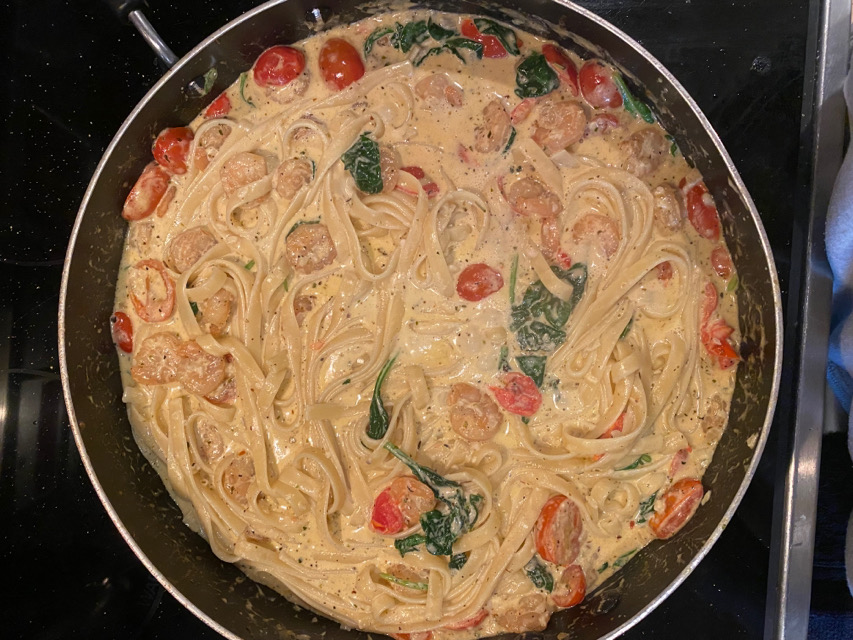 Tuscan Shrimp Pasta