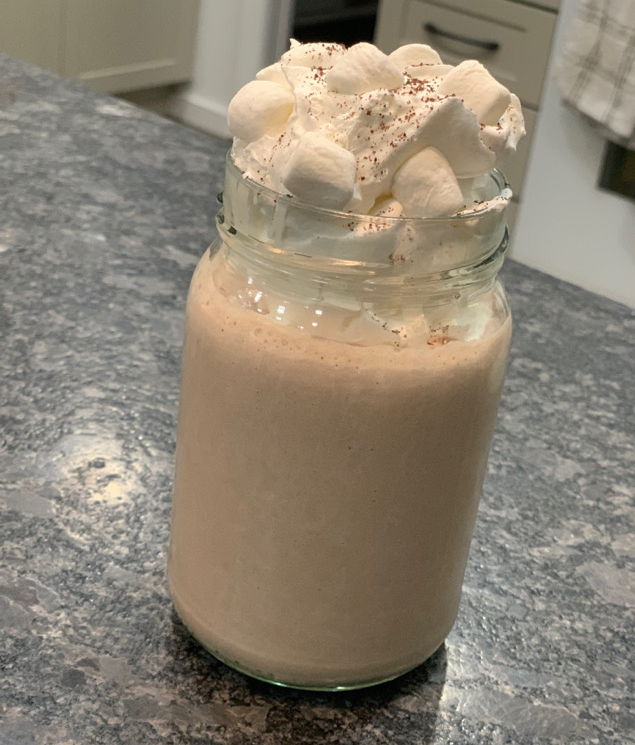 Hot cocoa milkshake