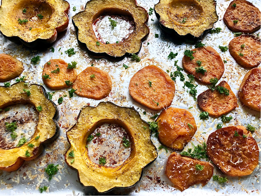 Acorn Squash and Sweet Potato
