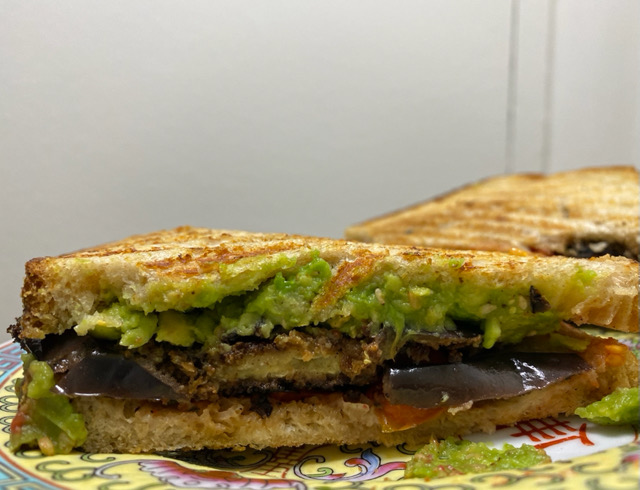 Fried Eggplant Panini
