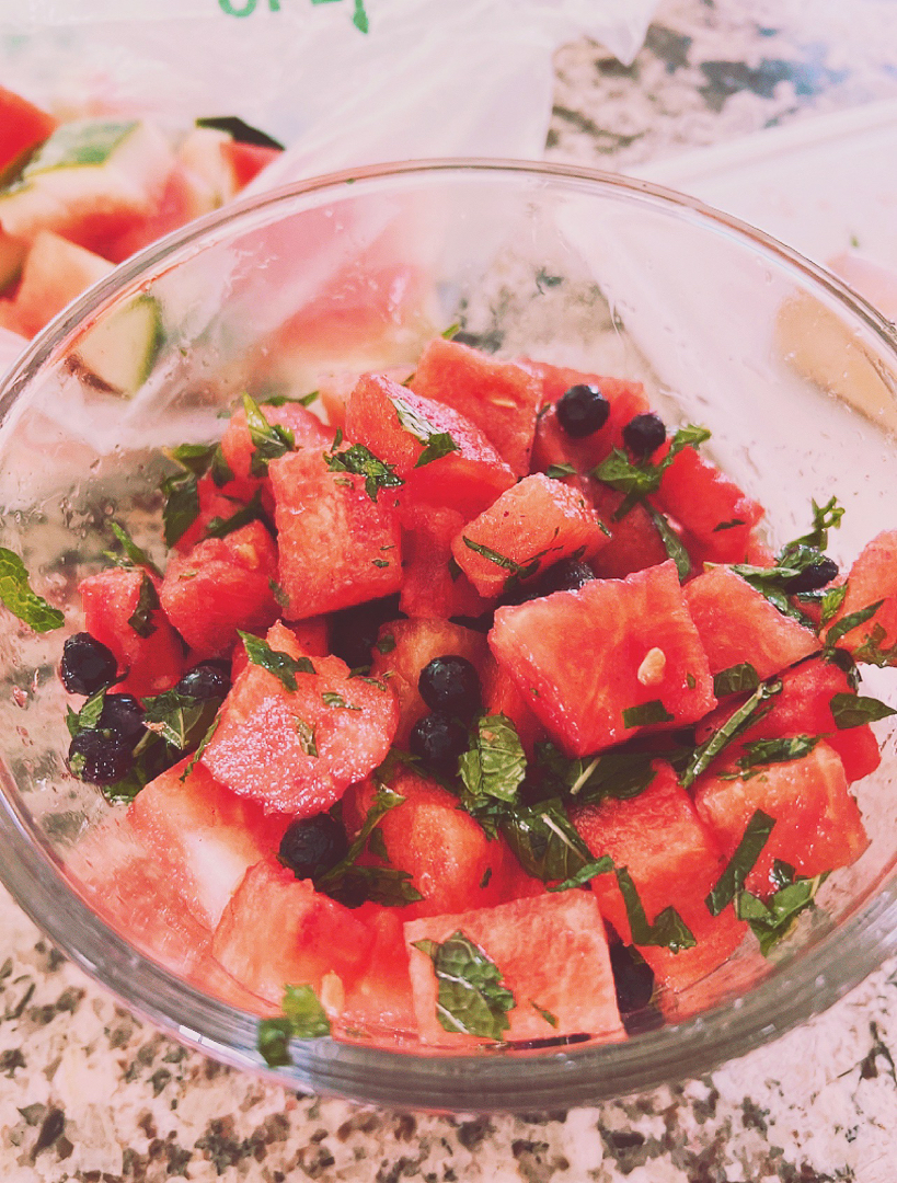 🍉 Christmas watermelon salad 🍉