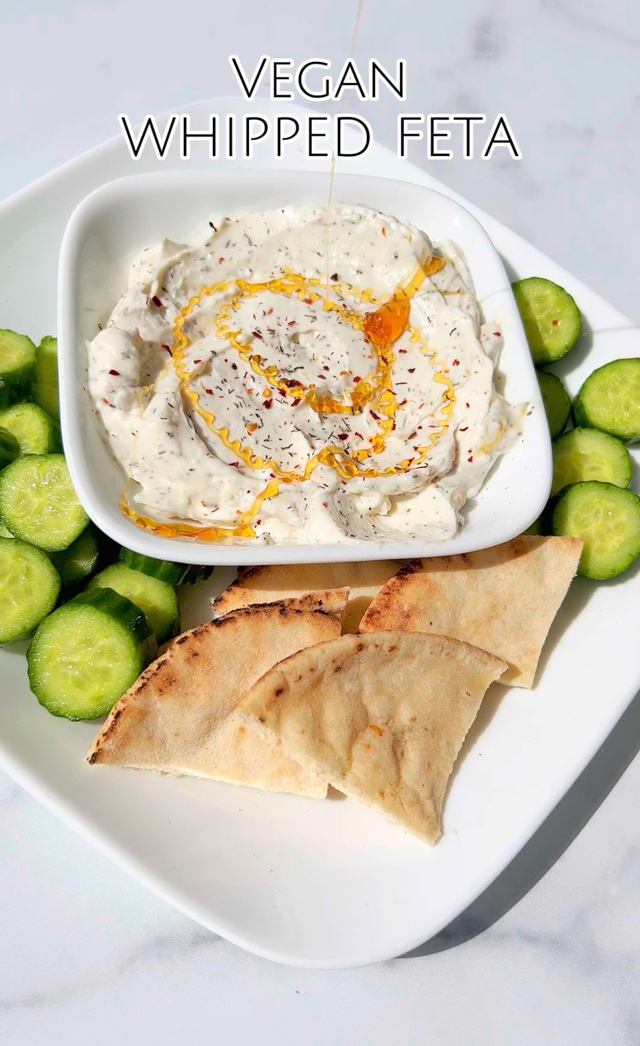 Whipped Feta Dip (vegan)