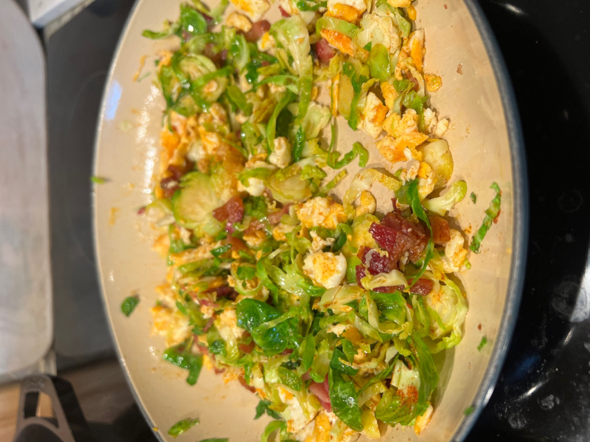 brussel sprout breakfast hash