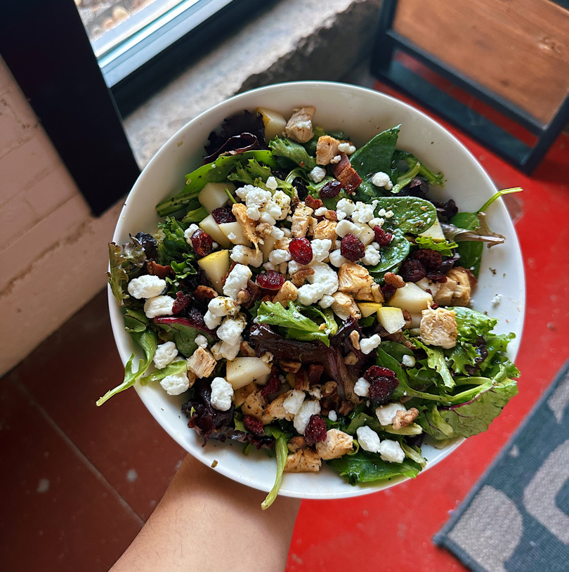 Pear & Chicken Salad w/ Herby Vinaigrette