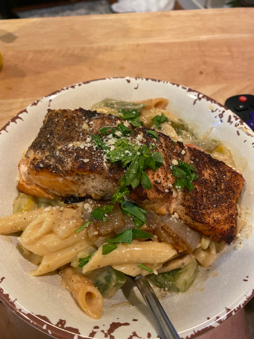 Cajun salmon pasta