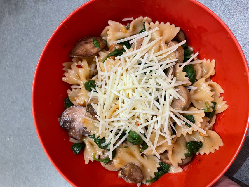Spicy Sausage and Mushroom Pasta