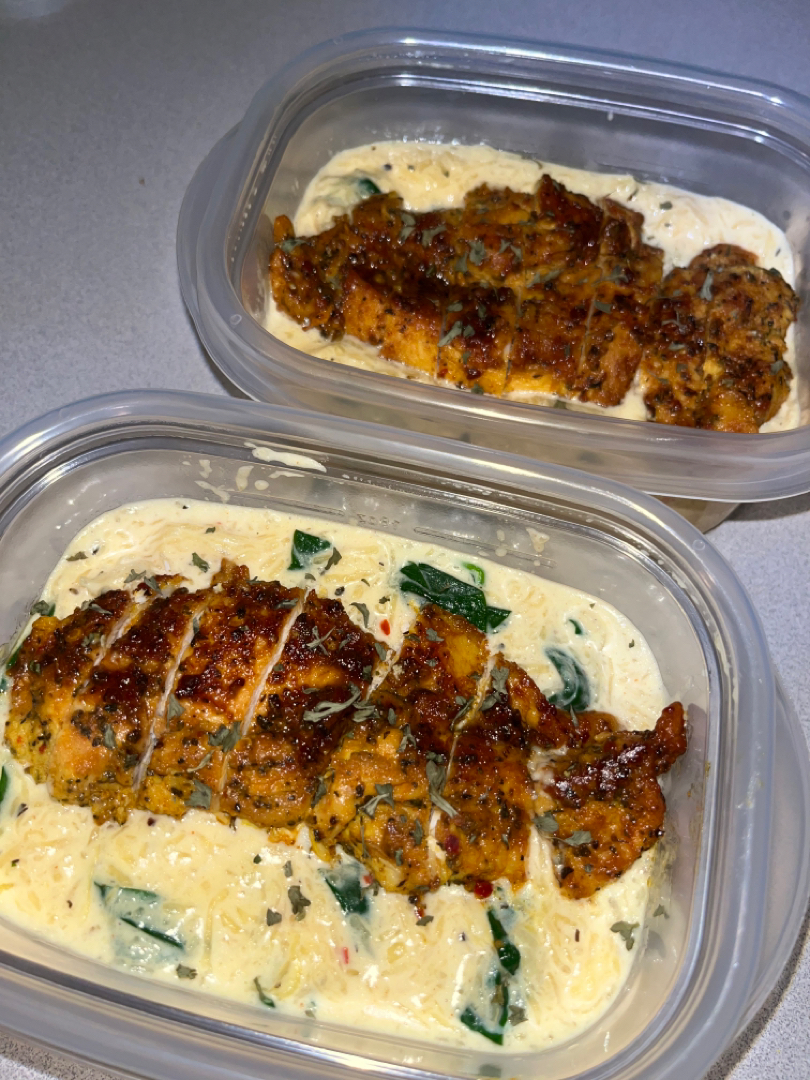 spaghetti squash with chicken 🐓 