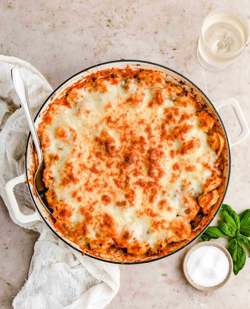 Baked tortellini