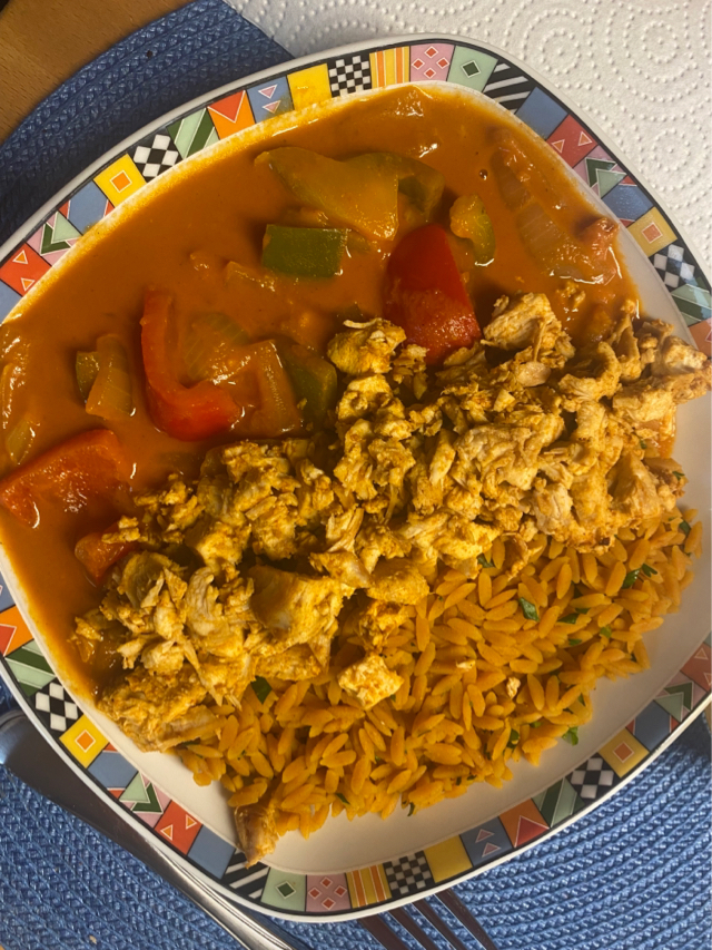 Vegetable chicken curry