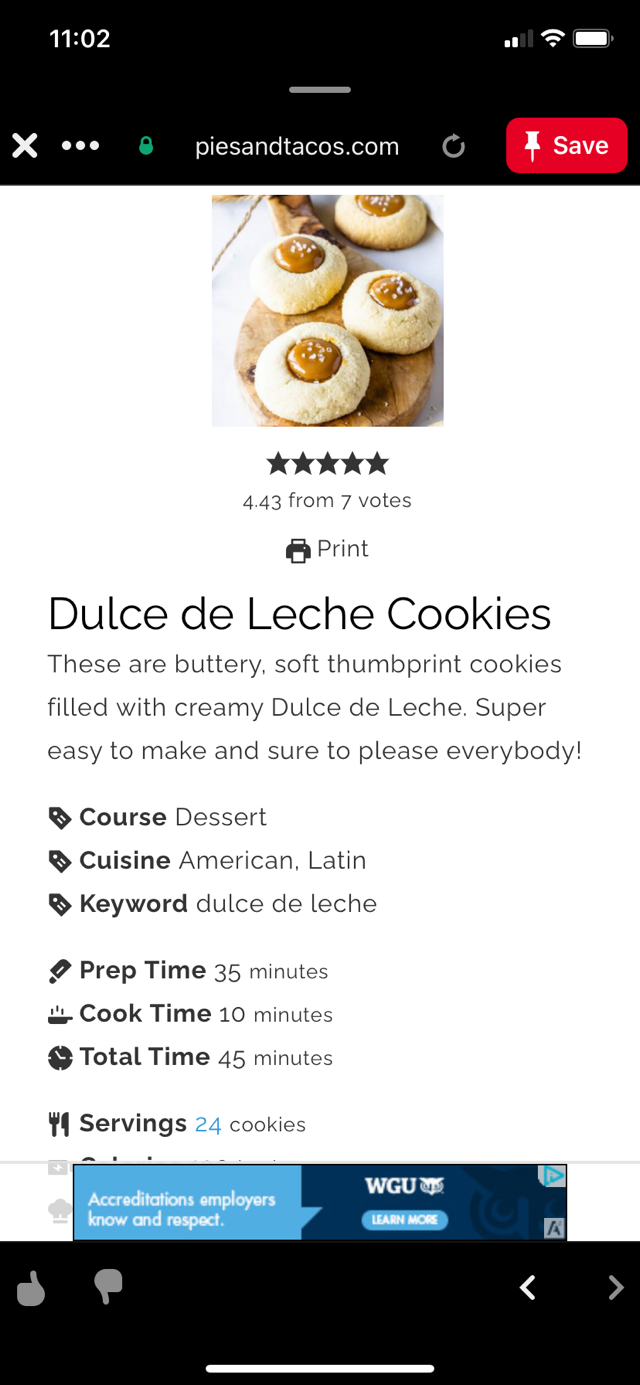dulce de leche thumbprint cookies