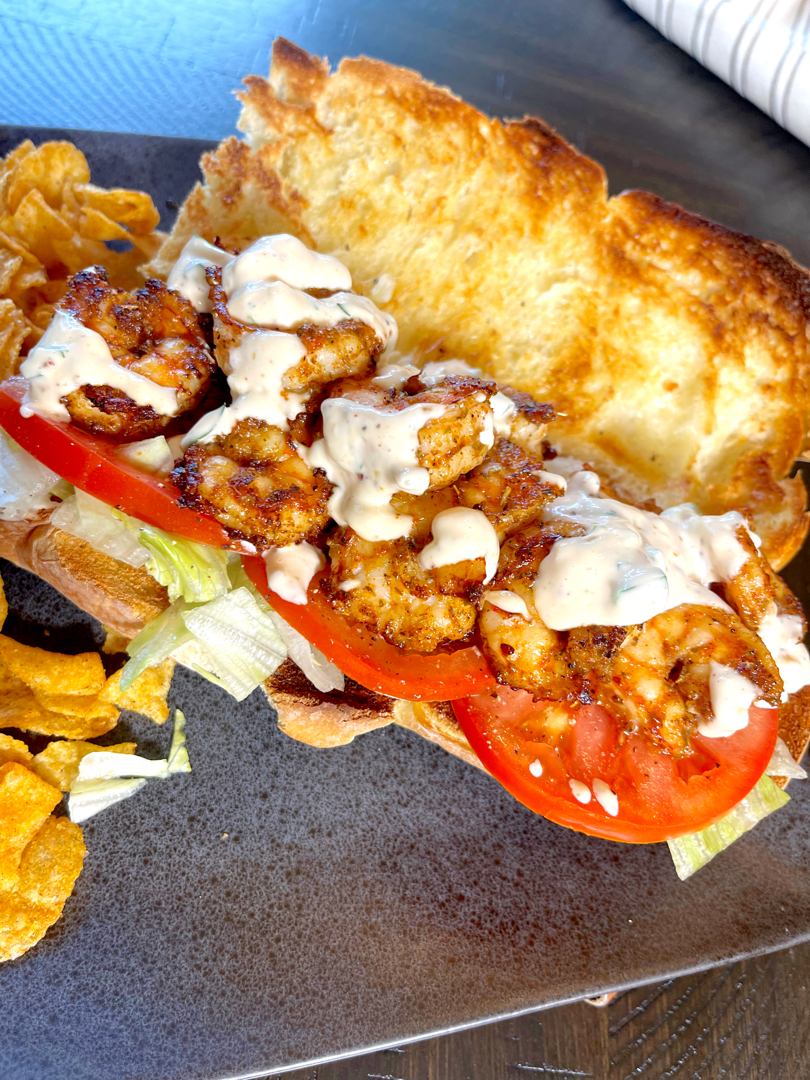 Blackened Shrimp Poboy