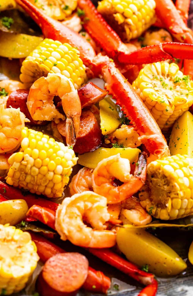 Seafood Boil with Garlic Butter Sauce