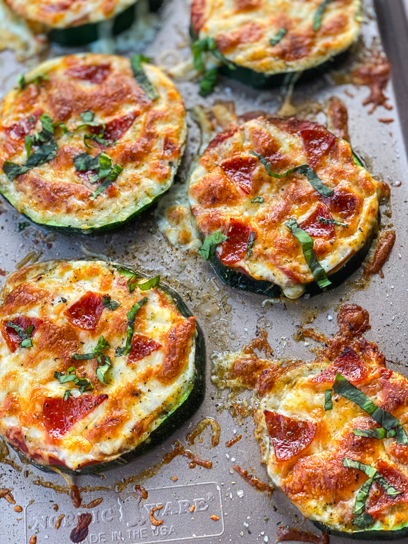 Quick Zucchini Pizza Bites