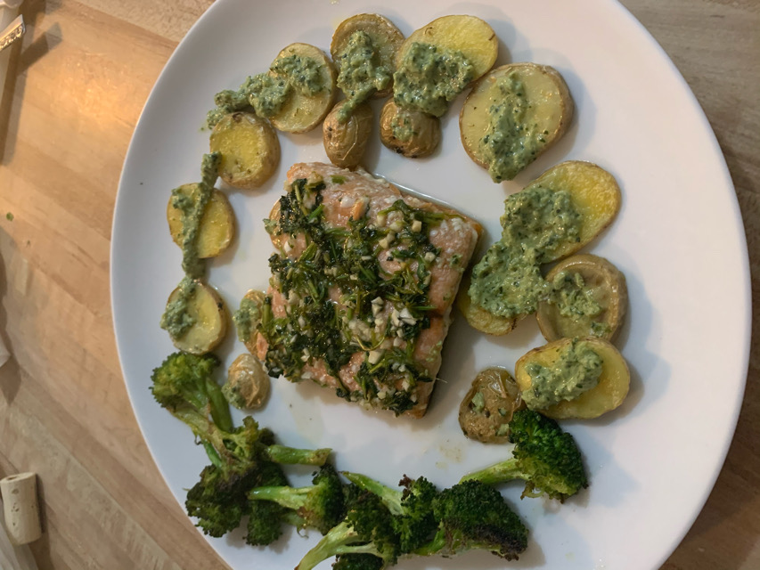 Cilantro Lime Honey Garlic Salmon