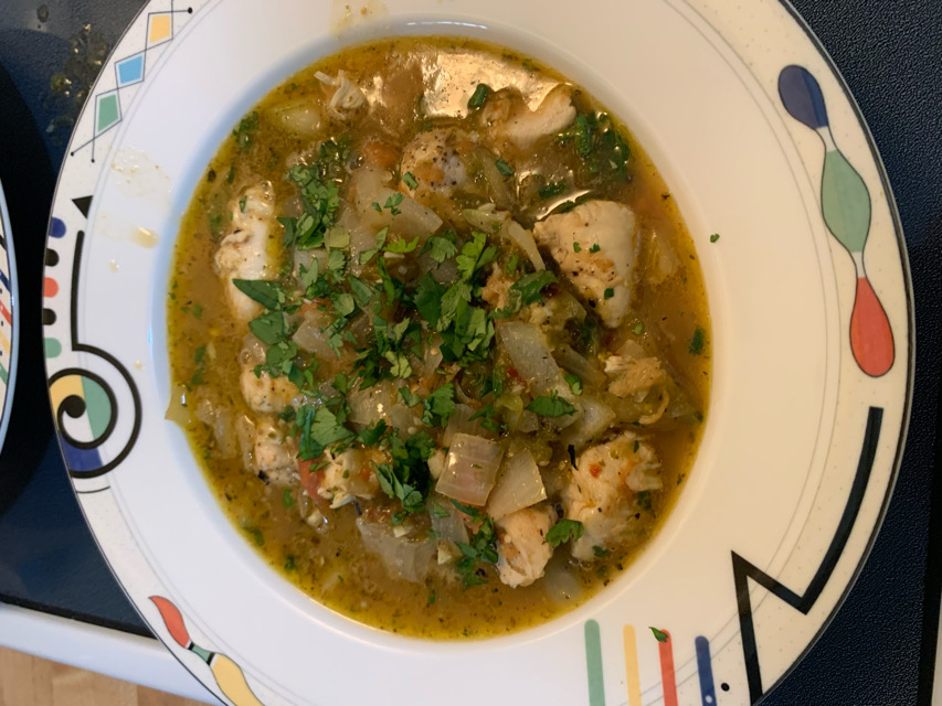 Tomatillo Chicken Stew