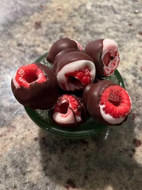 Chocolate & Greek Yogurt Raspberries