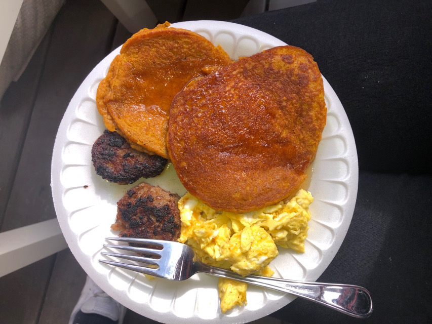 Homemade pumpkin pancakes!