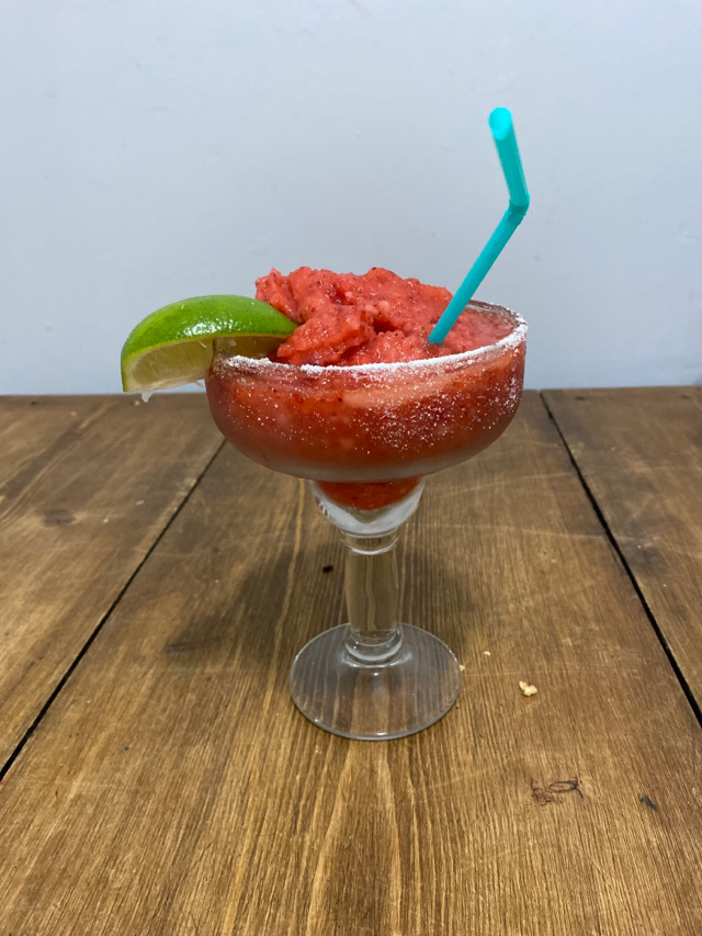Frozen strawberry margarita