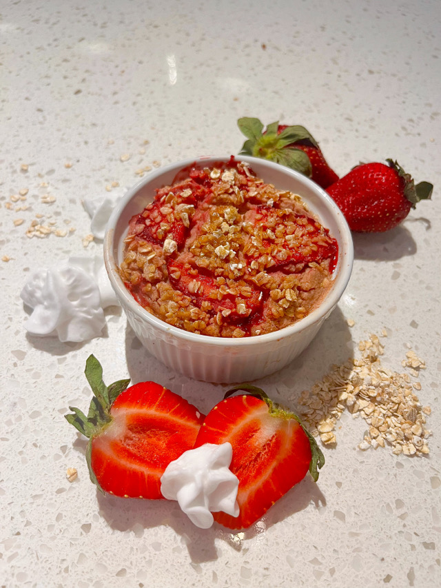 Strawberry Shortcake Baked Oatmeal