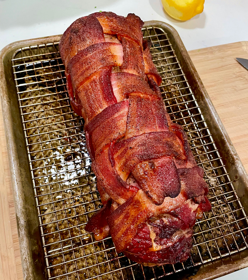 Smoked Bacon Wrapped Beef Tenderloin