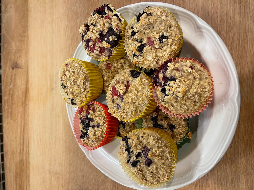 Hi protein breakfast muffins