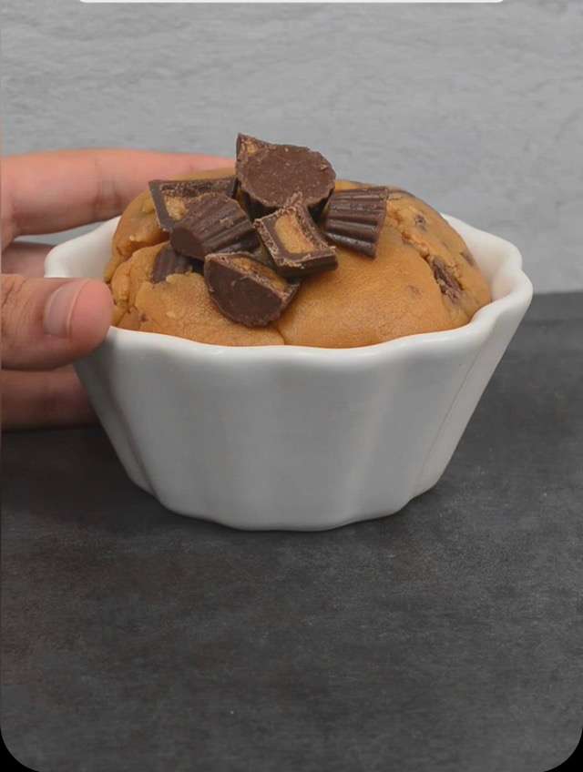 Edible peanut butter cookie dough